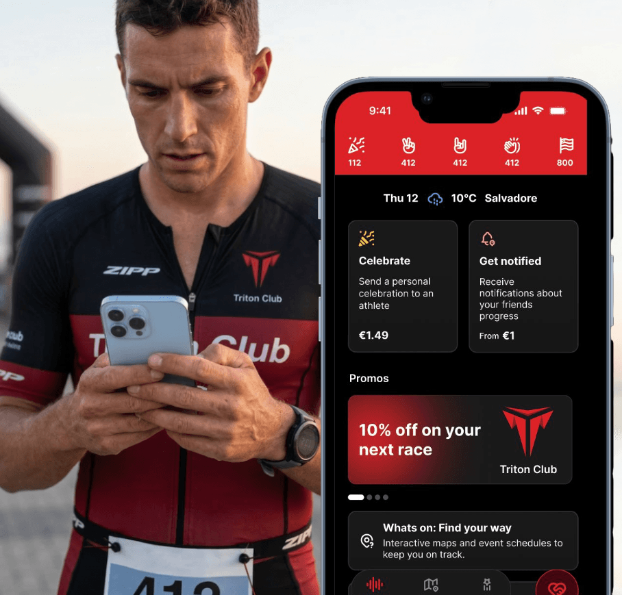 Atleta Triton com Equipamento de Elite